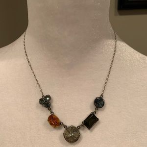 Sabika multicolored necklace with adjustable chain